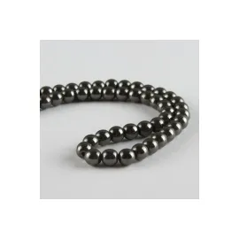 Hematit Taşı 6 mm-Gümüş Rengi