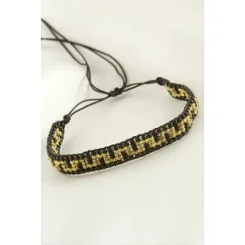 Miyuki Etnik Bileklik-Siyah