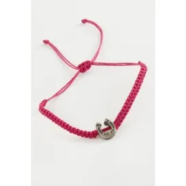 Nal Makrome Örgülü Bileklik-Renkli