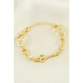 Anahtar Taşlı Bileklik-Sarı
