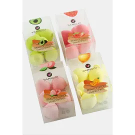 5 Adet Meyveli Minik Makyaj Süngeri-Renkli