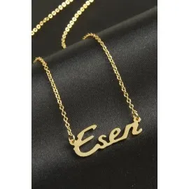 Eser isimli kolye -Sarı