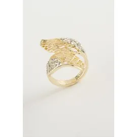 Kanat Taşlı Yüzük-Sarı