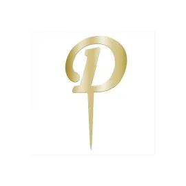 Sarı Renkli Harf Pasta Ve Kek Pleksi-D