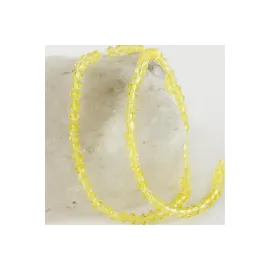 4X4 mm Arpa Kesim Kristal Taş-Sarı-1