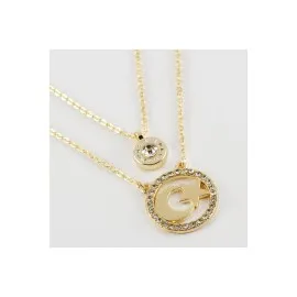Ay Yıldız Figürlü Yeni Sezon İkili Kolye-Sarı