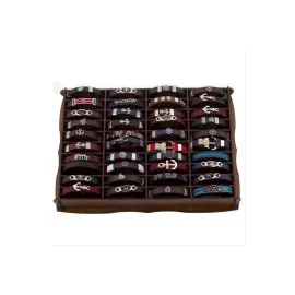 Standlı Kaliteli Suni Deri Toptan Bileklik 40 Adet-40