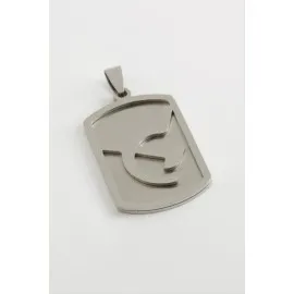 Ok Yay Çelik Kolye Ucu 2,5X4 Cm-Gümüş Rengi