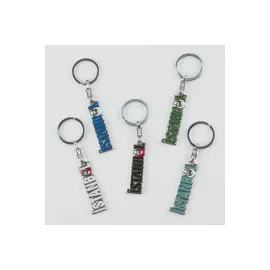 İstanbul Figürlü Metal Anahtarlık-Renkli