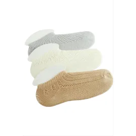 Dantel Yünlü Kısa Çorap-Siyah