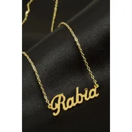 Rabia Isimli Kolye -Sarı
