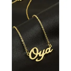 Oya Isimli Kolye -Sarı