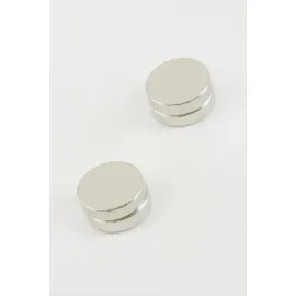 Yuvarlak Mıknatıslı Küpe-Siyah