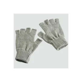 Kesik Uçlu Eldiven-Açık Gri