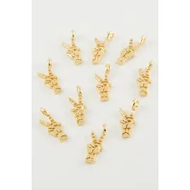 Özgürlük İşareti Kolye Ucu Aparatı 1 Adet-Sarı