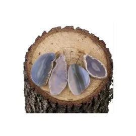 Akik Doğaltaş Kolye Ucu-Açık Mavi-1