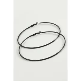 İnce Boru Metal Halka Küpe 8-9-10 Cm-9 Cm