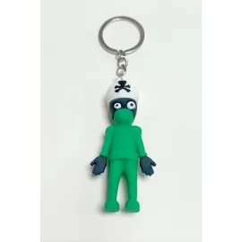 Kuru Kafa Silikon Anahtarlık-Sarı