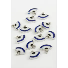 Göz Tek Kulp Mineli Bileklik Ve Kolye Ucu Aparatı 1 Adet-Lacivert