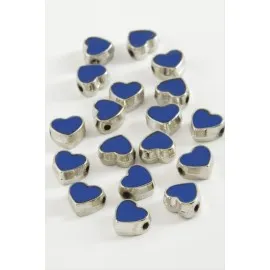 Kalp Mineli Bileklik Ve Kolye Ucu Aparatı 1 Adet-Beyaz