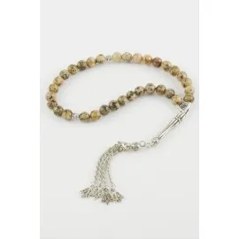 Ceyt Taşı Tesbih 8 Mm-Krem