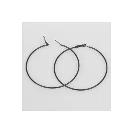 Klasik Halka Küpe-Siyah