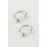 Septum Çelik Piercing 2 Adet-Gümüş Rengi