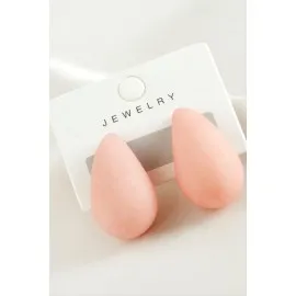 Damla Plastik Küpe-Yavruağzı 