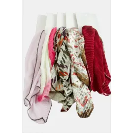 Zr Karışık Pliseli Fular 50 cm-Renkli