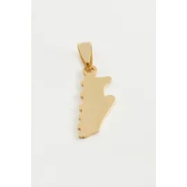 Krampon Çelik Kolye Ucu 2,5 Cm-Sarı