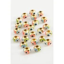 Nazar Mineli Bileklik Ve Kolye Ucu Aparatı 1 Adet-Mavi