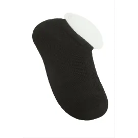 Dantel Yünlü Kısa Çorap-Siyah