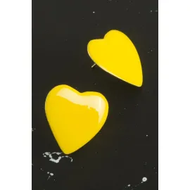 Kalp Yeni Sezon Mineli Küpe-Su Yeşili