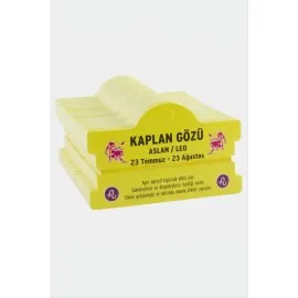 Kaplan Gözü - Aslan Burç Bileklik Kartı-Sarı