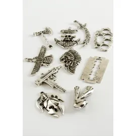 Karışık Tek Kulplu Aparat 1 Adet-Gümüş Rengi