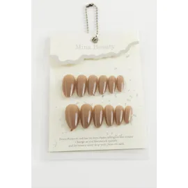 Mina Beauty Kedi Gözü Takma Tırnak-Kahverengi