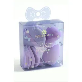 10 Adet Yumurta Makyaj Süngeri-Renkli