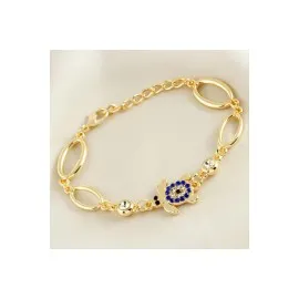 Kaplumbağa Taşlı Trend Bileklik-Sarı