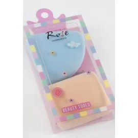 2 Adet Karışık Makyaj Süngeri-Renkli