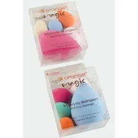 5 Adet Yumurta Makyaj Süngeri-Renkli