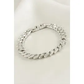 Xuping Zikzak Zirkon Taşlı Lüks Çelik Bileklik-Sarı