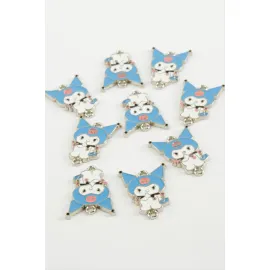 Çzgflm Çift Kulplu Mineli Bileklik ve Kolye Ucu Aparatı 1 Adet-Mavi