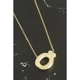 Ö Harfli Balon Kolye-Sarı