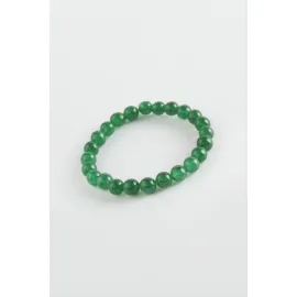 Çocuk Yeşim Doğaltaş Bileklik 6 mm-Yeşil