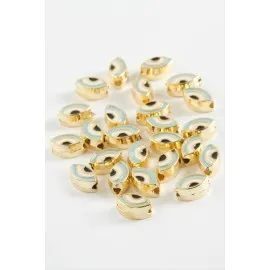 Göz Mineli Bileklik Ve Kolye Ucu Aparatı 1 Adet-Yeşil