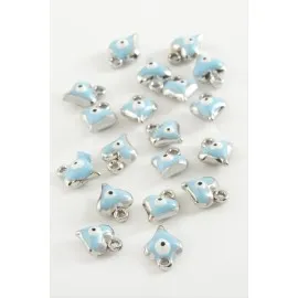 Kalp Tek Kulplu Mineli Bileklik Ve Kolye Ucu Aparatı 1 Adet-Beyaz