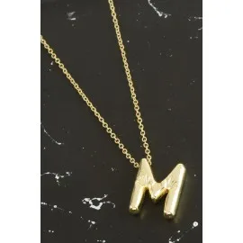 M Harfli Balon Kolye-Sarı