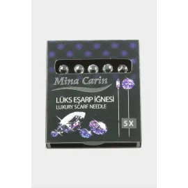 5 Adet Lüks Eşarp İğnesi-Gümüş Rengi