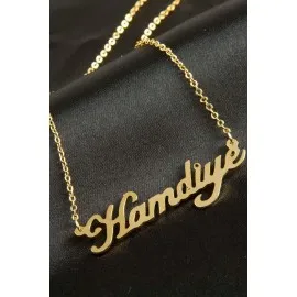 Hamdiye İsimli Kolye -Sarı