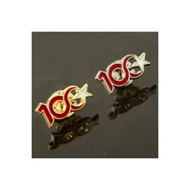 Cumhuriyetin 100. Yılına Özel Yaka Rozet-Gümüş Rengi